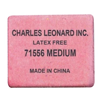 Charles Leonard Medium Synthetic Pink Pencil Eraser Block, 180ct.