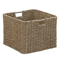 Household Essentials Seagrass Square Wicker Basket 