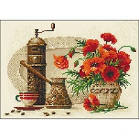 RIOLIS Coffee Diamond Mosaic Embroidery Kit