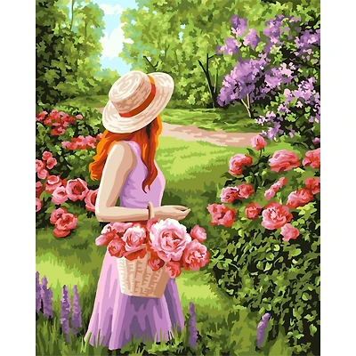 Crafting Spark Garden Walk Painting by Numbers Kit