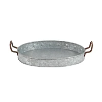 Grey Metal Farmhouse Tray Set