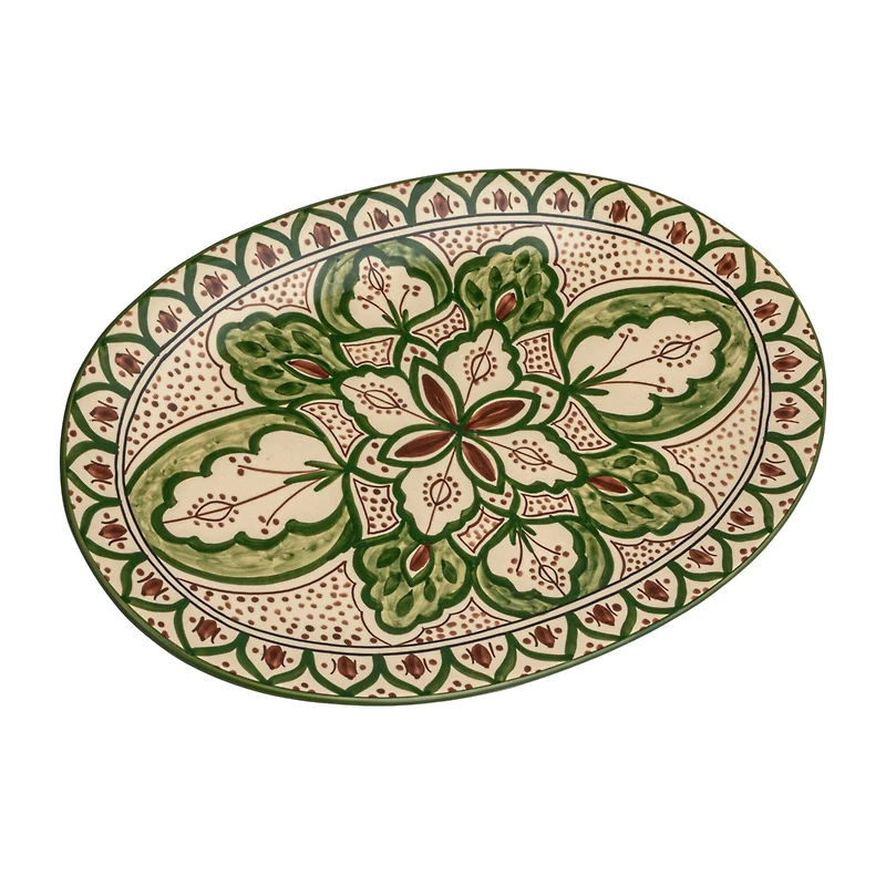 Hello Honey® 16.5" Garden Tapestry Stoneware Platter