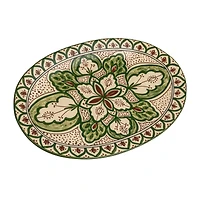 Hello Honey® 16.5" Garden Tapestry Stoneware Platter