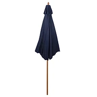 9ft. Outdoor Patio Market Umbrella with Wooden Pole