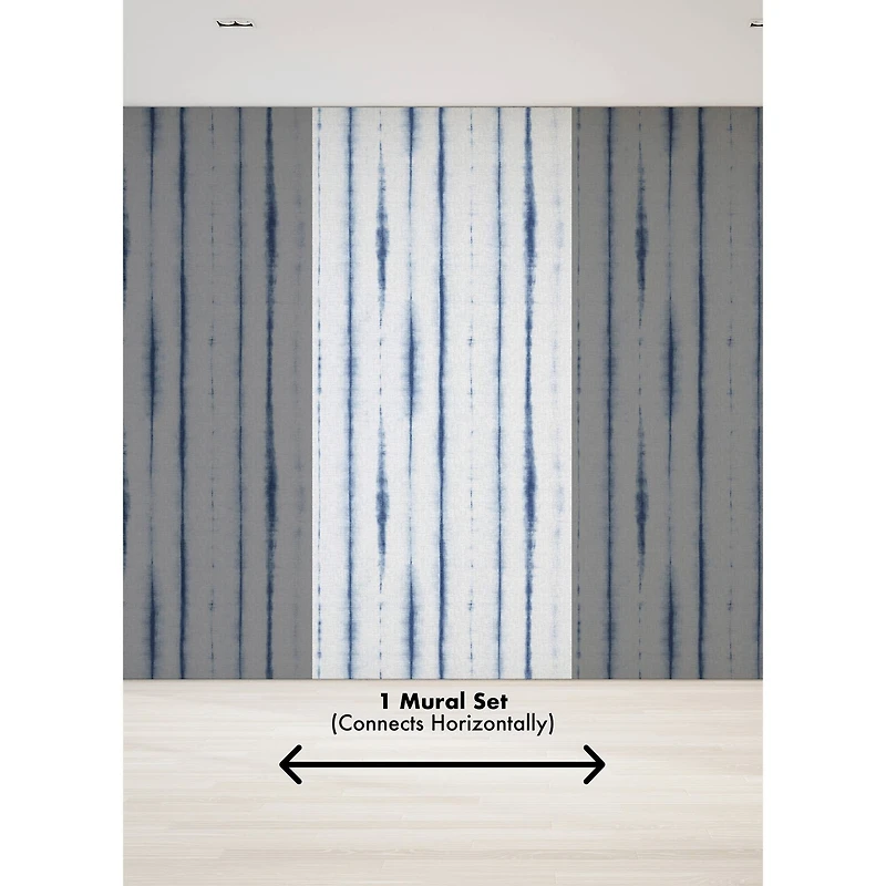 Katie Hunt Denim Blue Hello Shibori Wall Mural