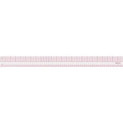 Westcott® 8ths Clear Beveled Ruler