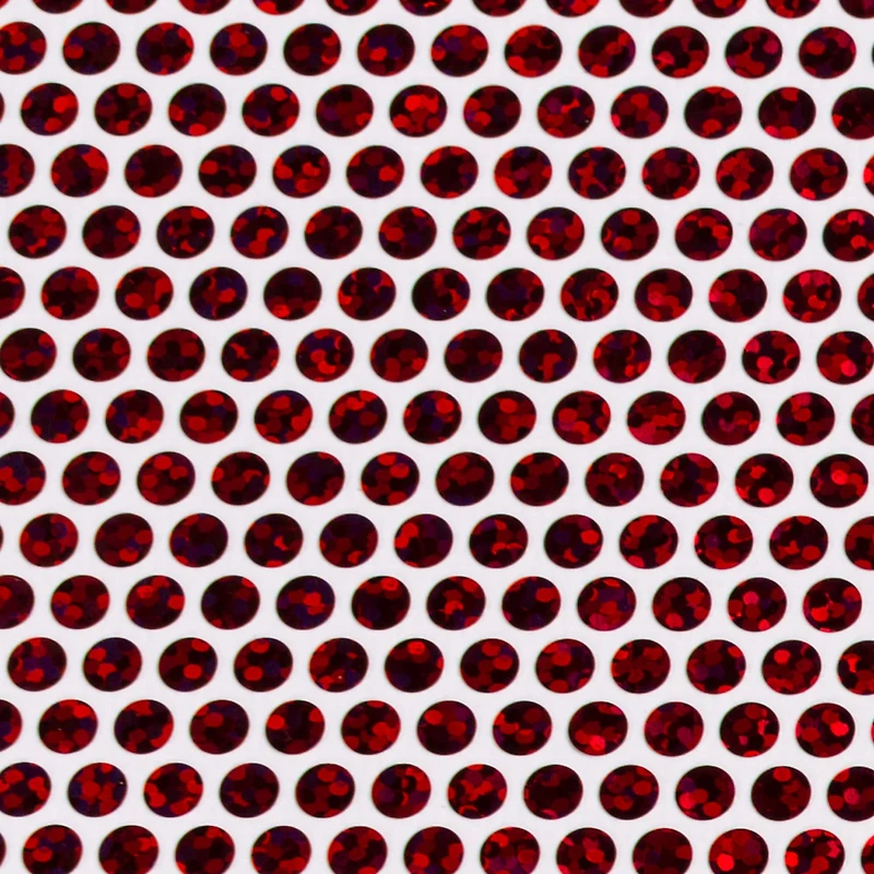 Cricut® Red Circles Holographic Sparkle Iron-On Mosaic