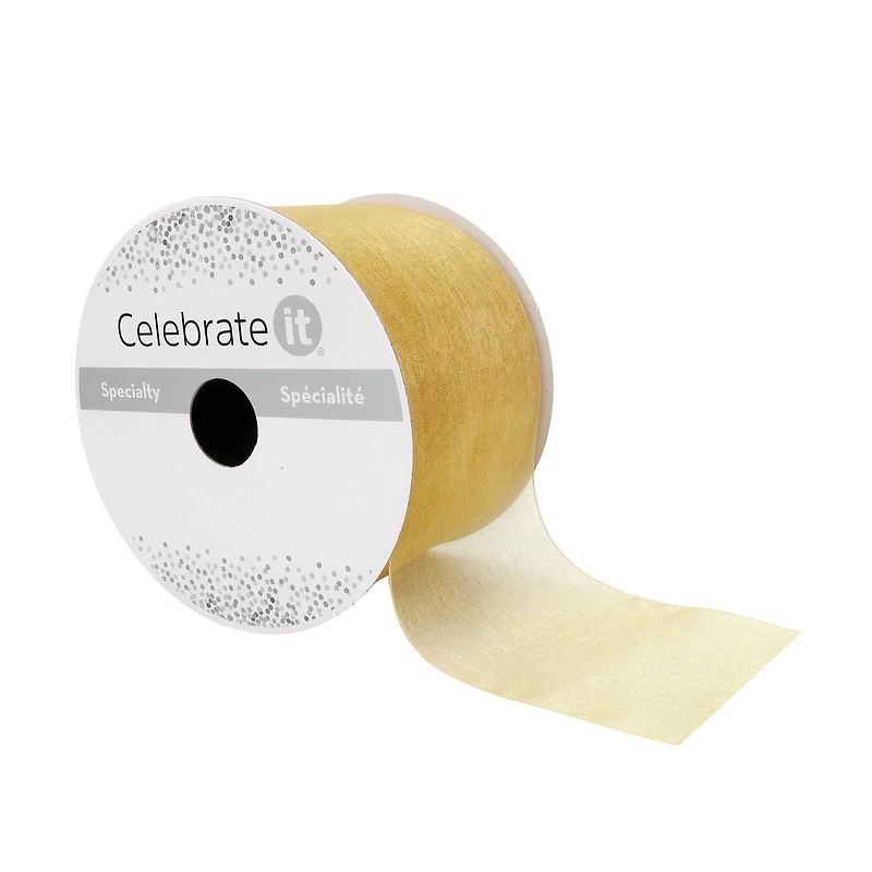 12 Pack: 2.5" x 10yd. Sheer Ribbon by Celebrate It® Specialty