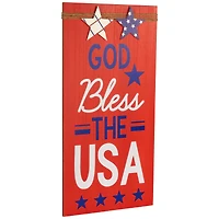 23.5" Patriotic Sentiment Wood Plaque Set