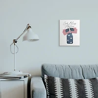Stupell Industries Patriotic God Bless America Country Quote Jar Flags Wood Wall Plaque