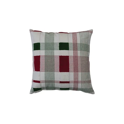 Hello Honey® Red & Green Plaid Pillow