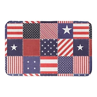 Stars & Stripes Quilt Pattern Bath Mat