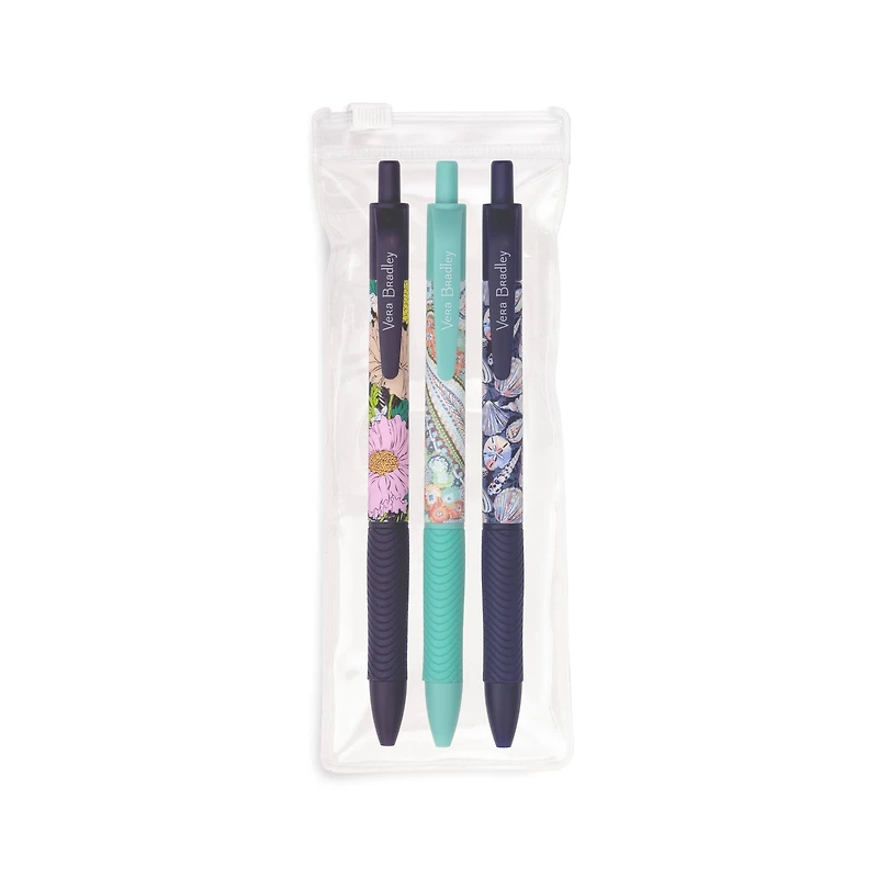 Vera Bradley® Black Spring 22 Medley Ink Pen Set