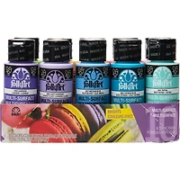 6 Packs: 10 ct. (60 total) FolkArt® Brights Multi-Surface Acrylic Paint Set