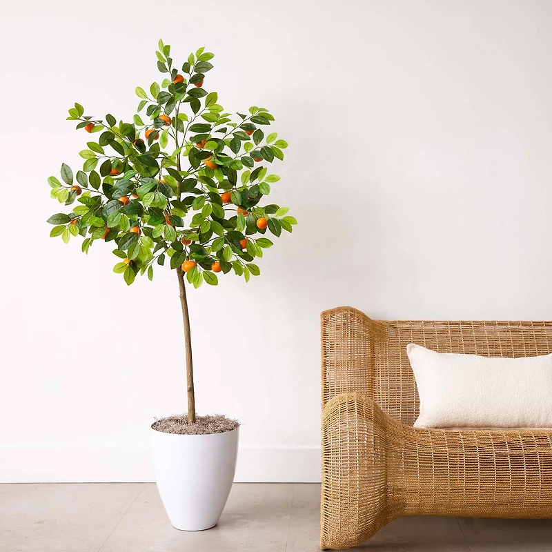 5ft. Potted Artificial Tangerine Tree