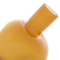 6" Yellow Abstract Vase