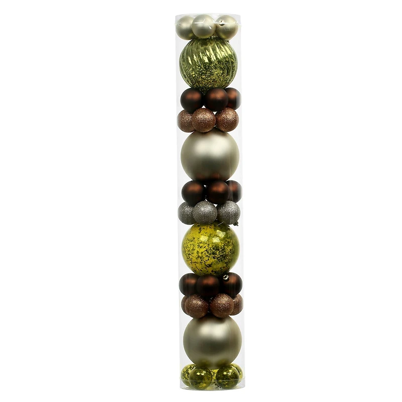 44ct. Forest Shatterproof Ball Ornaments by Ashland®
