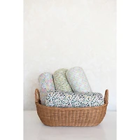 Hello Honey® Small Natural Handwoven Wicker Basket with Handles