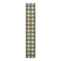 90" Green Buffalo Check Cotton Twill Runner