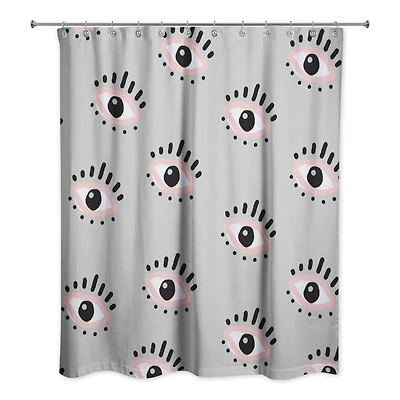 Eyeball Pattern Shower Curtain