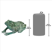 Design Toscano Cast Bronze Small Bull Frog Garden Statue