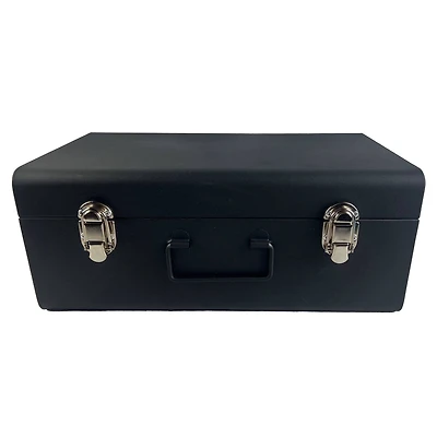 Black Large Metal Storage Box by Artist's Loft™