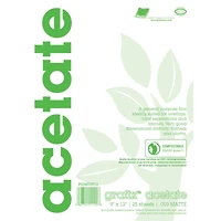 Grafix™ Acetate Pad,  9" x 12"