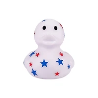 White with Red & Blue Stars Light-Up Rubber Duck by Creatology™