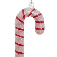 4" Candy Cane Glass Ornament by Ashland®