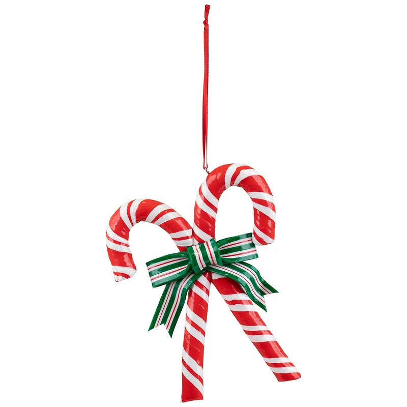 5.25" Red & White Candy Cane Ornament