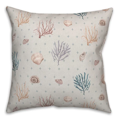 Multicolor Shell Plus Throw Pillow