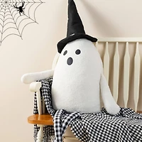 Glitzhome® 65.25"H Lighted Halloween Oversized Fabric Ghost Shelf Sitter