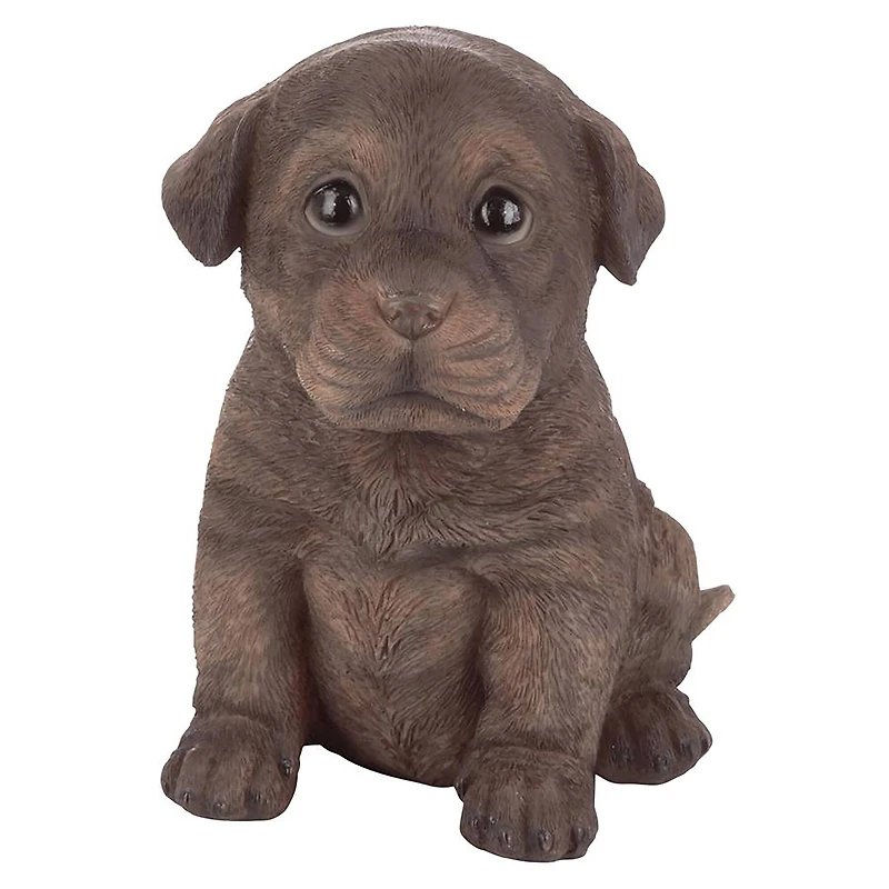 Design Toscano 6" Chocolate Lab Puppy Partner Collectible Dog Statue