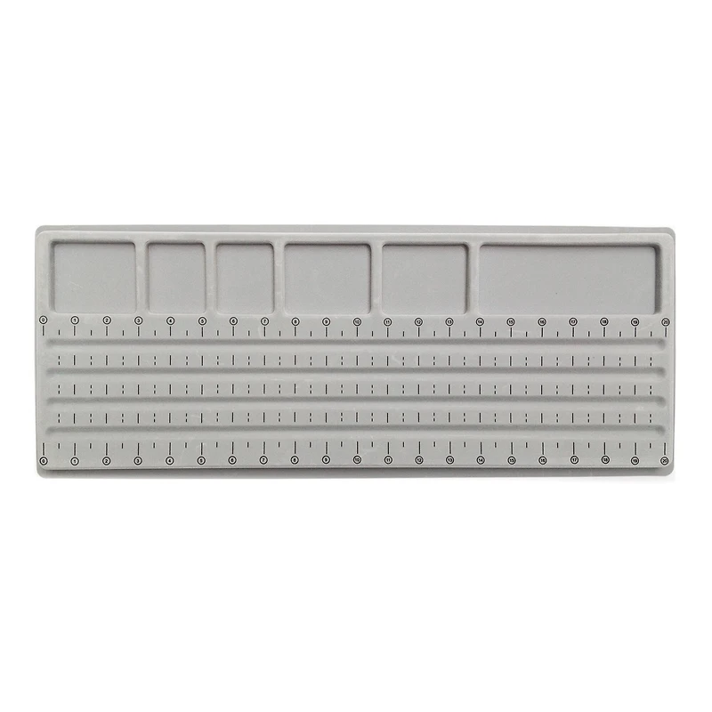 John Bead 21" x 8" Gray Plastic Designer Bead Board