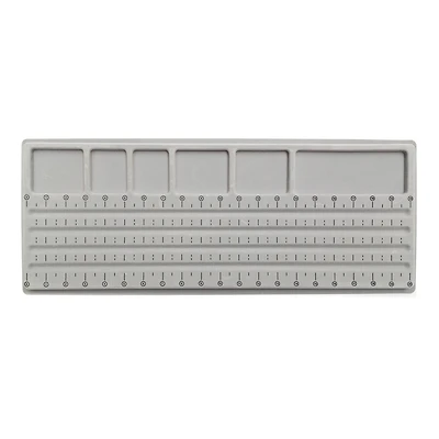 John Bead 21" x 8" Gray Plastic Designer Bead Board