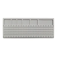 John Bead 21" x 8" Gray Plastic Designer Bead Board