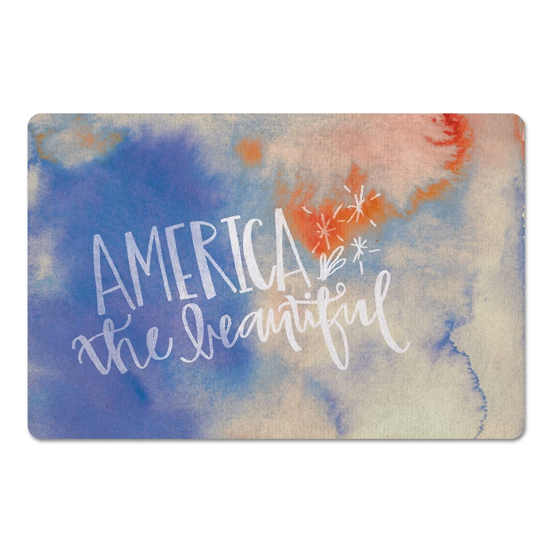 American The Beautiful Floor Mat