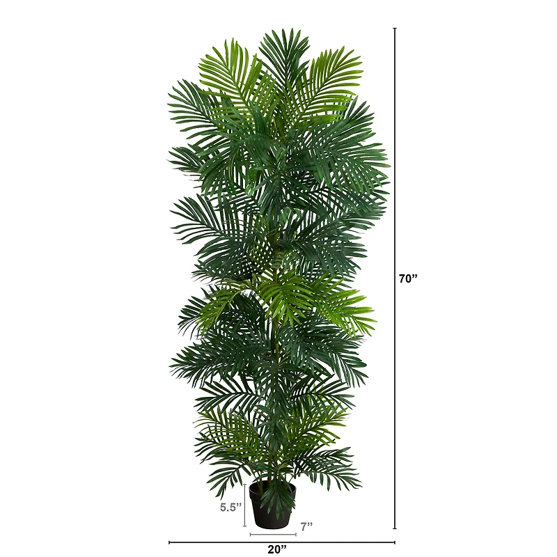 6ft. Potted UV Resistant Areca Palm Tree