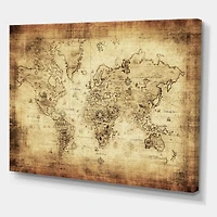 Designart - Ancient Map of The World IV