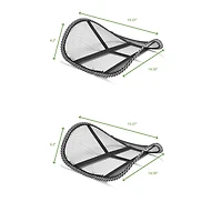 Mind Reader Black Mesh Lumbar Support Adjustable Cushion Set