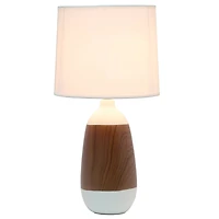 Simple Designs Ceramic Oblong Table Lamp