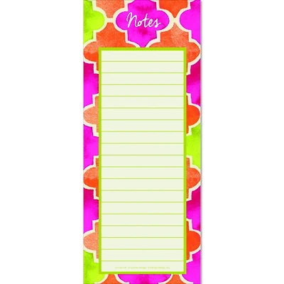 JAM Paper Moroccan Sunrise Magnetic Shopping List Pads, 2ct.
