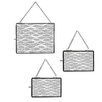 Hello Honey® 3 Pack Black Metal Hanging Photo Frame