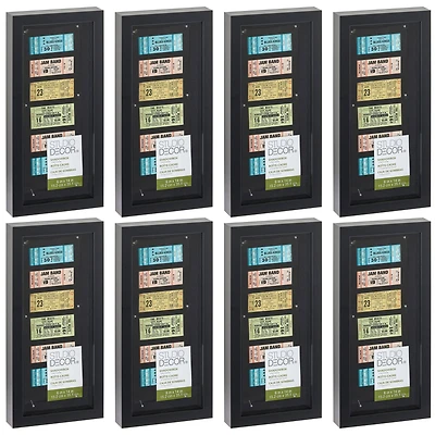 8 Pack: Black Panel 6" x 14" Shadow Box by Studio Décor®