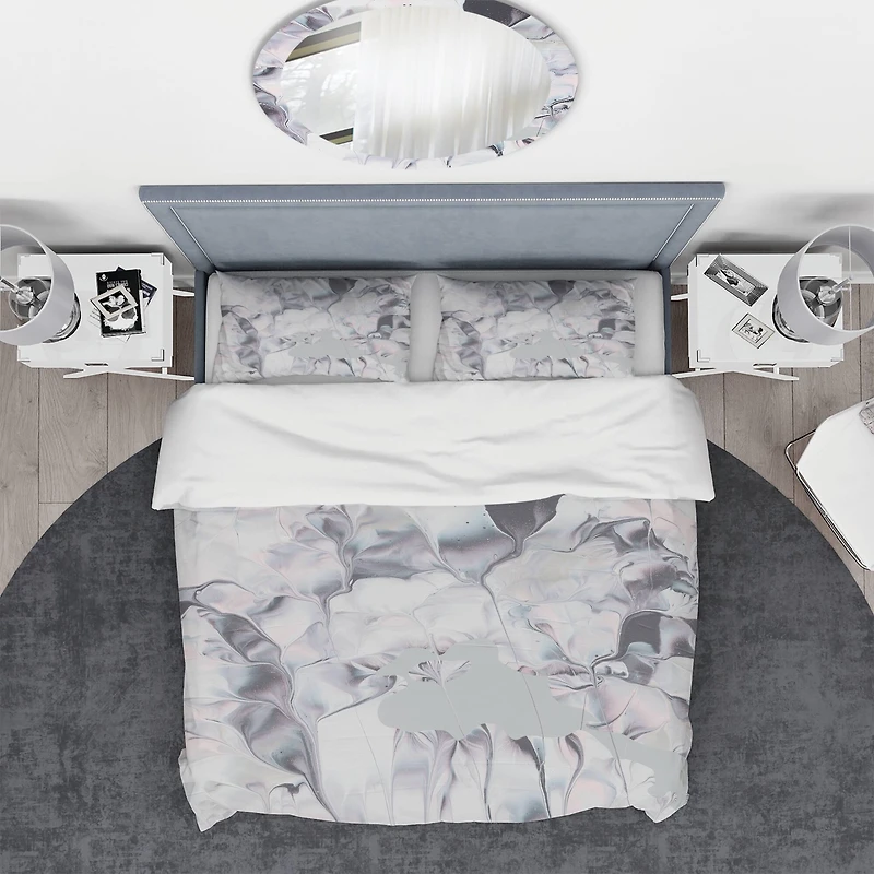 Designart 'Light and Shadow III' Geometric Bedding Set