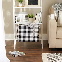 DII® Large Rectangle /Black Buffalo Check Polyester Bin
