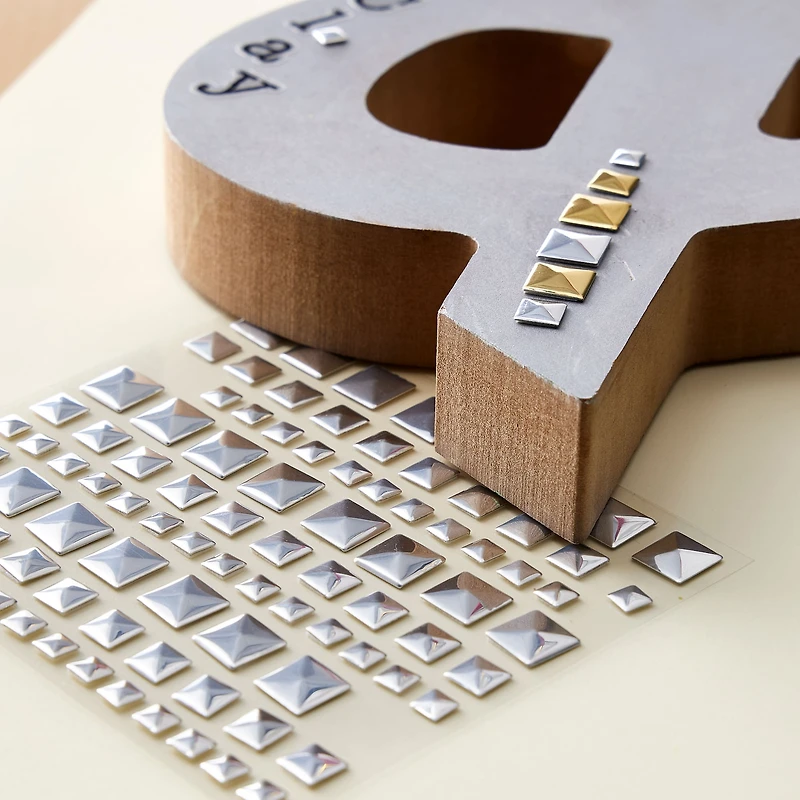 Silver Square Studs By Recollections™