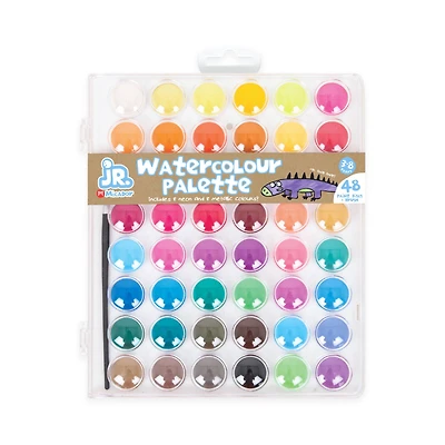 Micador Jr. 48 Color Watercolor Palette Paint Set