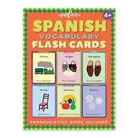 eeBoo Kids Spanish Vocabulary Flash Cards