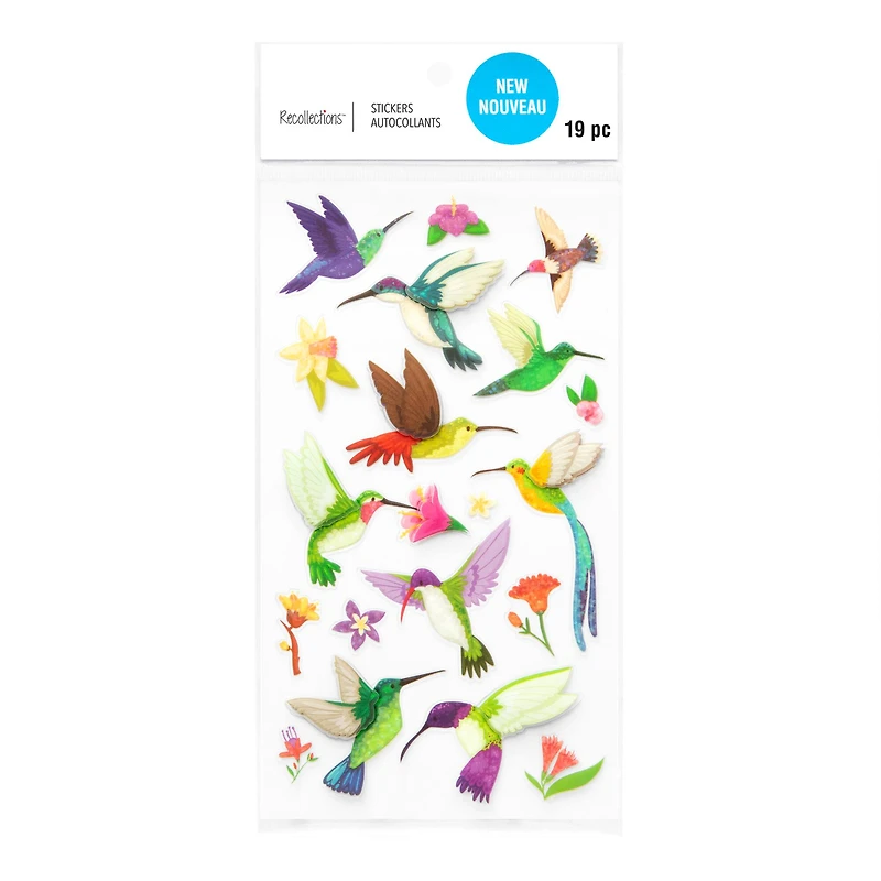 Glitter Hummingbirds Dimensional Stickers by Recollections™